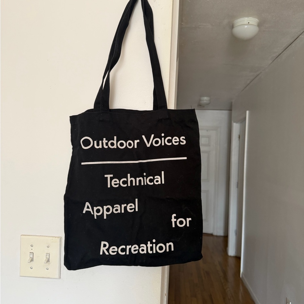 Outdoor Voices Black Tote Bag